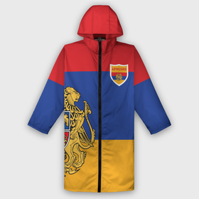 Дождевик унисекс 3D с принтом Armenia coat of arms and flag в городе Новоалтайск,  |  | armenia | logo | армения | армян | армяни | герб | лев и орел | лого | символ | флаг | флаг и герб армении