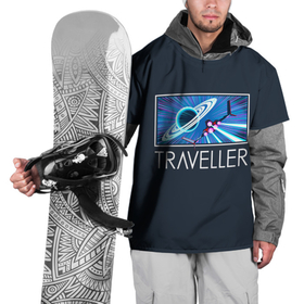 Накидка на куртку 3D с принтом Traveller в Петрозаводске, 100% полиэстер |  | game | games | no mans sky | no men sky | space | выжывалка | игра | игры | космические корабли | космический корабль | космос | ноу менс скай | планеты | путешествие | путешествия