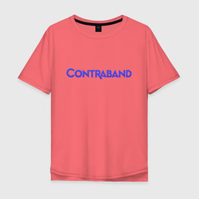 Мужская футболка хлопок Oversize с принтом Contraband в Тюмени, 100% хлопок | свободный крой, круглый ворот, “спинка” длиннее передней части | gamers | games | xbox | иллюстрация | контрабанда