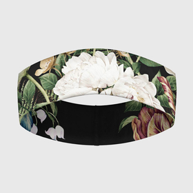 Повязка на голову 3D с принтом Винтажные цветы в Кировске,  |  | букет | винтажный стиль | для девушек | цветы