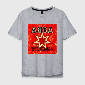 Мужская футболка хлопок Oversize с принтом ABBA новый альбом Voyage в Петрозаводске, 100% хлопок | свободный крой, круглый ворот, “спинка” длиннее передней части | abba | voyage | абба | альбом | возвращение | группа | музыка | поп | премьера