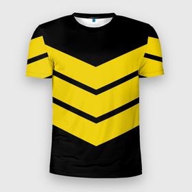 Мужская футболка 3D спортивная с принтом Три полоски в Тюмени, 100% полиэстер с улучшенными характеристиками | приталенный силуэт, круглая горловина, широкие плечи, сужается к линии бедра | Тематика изображения на принте: геометрия | линии | минимализм | полосы | три полоски