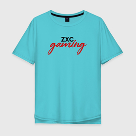 Мужская футболка хлопок Oversize с принтом ZXC gaming в Курске, 100% хлопок | свободный крой, круглый ворот, “спинка” длиннее передней части | 1 x 1 | 1x1 | dead inside | dota 2 | dota2 | zxc | бой | деад инсайд | дота | дота 2