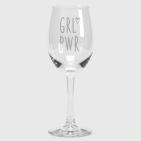 Бокал для вина с принтом Girl Power в Курске,  |  | Тематика изображения на принте: girl power | wine | бокал | бокал вина | винишко | вино | винчик