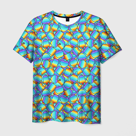 Мужская футболка 3D с принтом POP IT MIX | ПОП ИТ в Новосибирске, 100% полиэфир | прямой крой, круглый вырез горловины, длина до линии бедер | pop it | popit | антистресс | игрушка | поп ит | попит | пузырчатая плёнка | пупырка | симпл димпл | симплдимпл