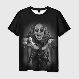 Мужская футболка 3D с принтом OZZY OSBOURNE в Петрозаводске, 100% полиэфир | прямой крой, круглый вырез горловины, длина до линии бедер | black | black sabbath | dark | fear | hand | metal | music | osbourne | punk | rock | дедушка | металл | музыка | озборн | оззи | панк | рок | ужас | черный