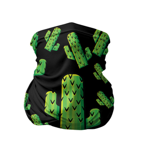 Бандана-труба 3D с принтом Cactus Time - Веселые кактусы в Новосибирске, 100% полиэстер, ткань с особыми свойствами — Activecool | плотность 150‒180 г/м2; хорошо тянется, но сохраняет форму | cactus time | веселый | зеленый | кактусы | милый