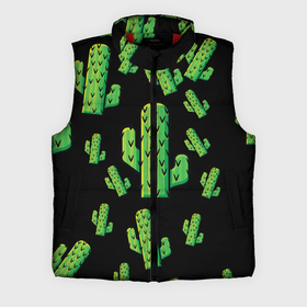 Мужской жилет утепленный 3D с принтом Cactus Time   Веселые кактусы в Кировске,  |  | Тематика изображения на принте: cactus time | веселый | зеленый | кактусы | милый