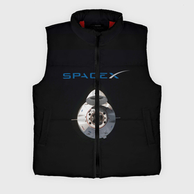 Мужской жилет утепленный 3D с принтом SpaceX Dragon 2 в Санкт-Петербурге,  |  | rocket | ship | space | spaceship | spacex | икс | корабль | космический | космос | ракета | спейс