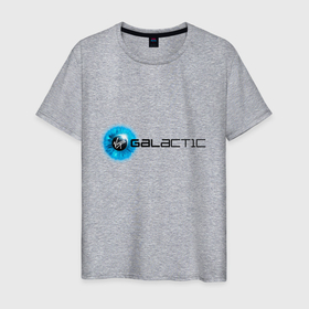 Мужская футболка хлопок с принтом Virgin Galactic logo в Новосибирске, 100% хлопок | прямой крой, круглый вырез горловины, длина до линии бедер, слегка спущенное плечо. | logo | вирджин галактик | космос