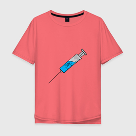 Мужская футболка хлопок Oversize с принтом SQL Injection инъекция  в Новосибирске, 100% хлопок | свободный крой, круглый ворот, “спинка” длиннее передней части | injection | sql | инъекция | эс кью эль