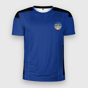 Мужская футболка 3D спортивная с принтом Blue origin. Костюм астронавта в Екатеринбурге, 100% полиэстер с улучшенными характеристиками | приталенный силуэт, круглая горловина, широкие плечи, сужается к линии бедра | blue origin | астронавты | безос джеф | скафандр | суборбитальные полеты