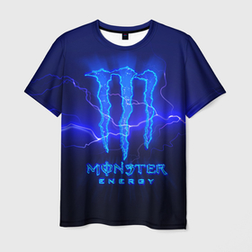Мужская футболка 3D с принтом MONSTER ENERGY МОЛНИЯ , 100% полиэфир | прямой крой, круглый вырез горловины, длина до линии бедер | monster | monster energy | монстер | монстер енерджи | монстер енэрджи | монстер энерджи | энергетик | энергетический напиток