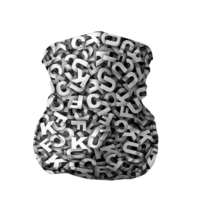Бандана-труба 3D с принтом Буквы UKFC в Петрозаводске, 100% полиэстер, ткань с особыми свойствами — Activecool | плотность 150‒180 г/м2; хорошо тянется, но сохраняет форму | kfc | ufc | алфавит | паттерн | узор