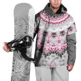Накидка на куртку 3D с принтом Абстрактный современный фон в Тюмени, 100% полиэстер |  | абстрактный | женский | калейдоскоп | мозаика | мозаичный узор | молодежный | серый и розовый | современный | этно