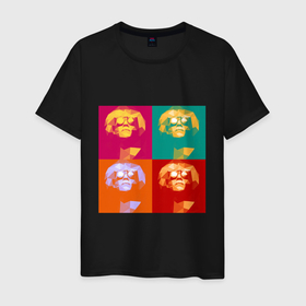 Мужская футболка хлопок с принтом Энди Уорхол в Тюмени, 100% хлопок | прямой крой, круглый вырез горловины, длина до линии бедер, слегка спущенное плечо. | andy warhol | поп арт | энди уорхол
