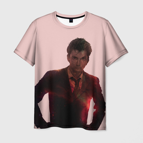 Мужская футболка 3D с принтом David Tennant , 100% полиэфир | прямой крой, круглый вырез горловины, длина до линии бедер | doctor who | serial | доктор кто | путешествия во времени | сериал | сериалы | фантастика