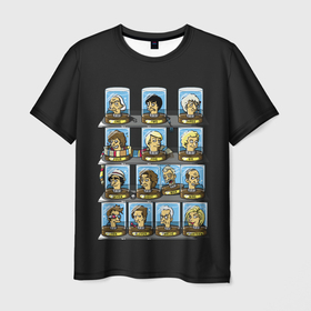 Мужская футболка 3D с принтом 12 Докторов в Кировске, 100% полиэфир | прямой крой, круглый вырез горловины, длина до линии бедер | doctor who | serial | доктор кто | путешествия во времени | сериал | сериалы | фантастика