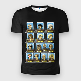 Мужская футболка 3D спортивная с принтом 12 Докторов в Новосибирске, 100% полиэстер с улучшенными характеристиками | приталенный силуэт, круглая горловина, широкие плечи, сужается к линии бедра | doctor who | serial | доктор кто | путешествия во времени | сериал | сериалы | фантастика