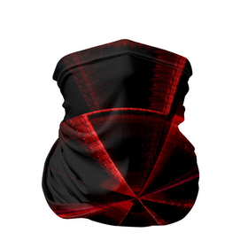 Бандана-труба 3D с принтом Атомный неон , 100% полиэстер, ткань с особыми свойствами — Activecool | плотность 150‒180 г/м2; хорошо тянется, но сохраняет форму | красный | круг | неон | цвет | черный