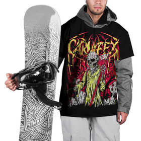 Накидка на куртку 3D с принтом Carnifex в Кировске, 100% полиэстер |  | carnifex | die without hope | graveside confessions | world war x | группы | дэткор | карнифекс | музыка | рок