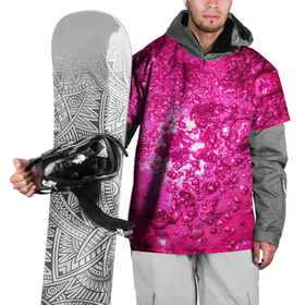 Накидка на куртку 3D с принтом Розовые Пузырьки в Кировске, 100% полиэстер |  | Тематика изображения на принте: абстрактный розовый | неоновый розовый | розовая вода | розовый мир