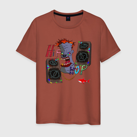 Мужская футболка хлопок с принтом Hip Hop в Тюмени, 100% хлопок | прямой крой, круглый вырез горловины, длина до линии бедер, слегка спущенное плечо. | hip hop | music | red shark | зомби | красная акула | музыка | музыкальный стиль | хип хоп