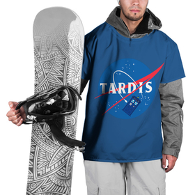 Накидка на куртку 3D с принтом Тардис в космосе в Новосибирске, 100% полиэстер |  | Тематика изображения на принте: doctor who | serial | доктор кто | путешествия во времени | сериал | сериалы | фантастика