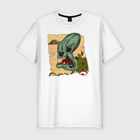 Мужская футболка хлопок Slim с принтом Mummy Zombi в Белгороде, 92% хлопок, 8% лайкра | приталенный силуэт, круглый вырез ворота, длина до линии бедра, короткий рукав | egypt mummy zomb | red shark | египет | зомбаки | зомби | красная акула | мумия