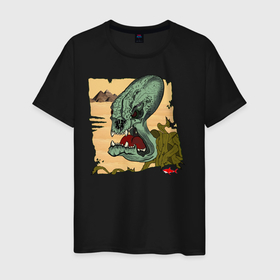 Мужская футболка хлопок с принтом Mummy Zombi в Тюмени, 100% хлопок | прямой крой, круглый вырез горловины, длина до линии бедер, слегка спущенное плечо. | egypt mummy zomb | red shark | египет | зомбаки | зомби | красная акула | мумия