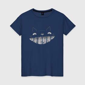 Женская футболка хлопок с принтом Приключения Тоторо , 100% хлопок | прямой крой, круглый вырез горловины, длина до линии бедер, слегка спущенное плечо | 