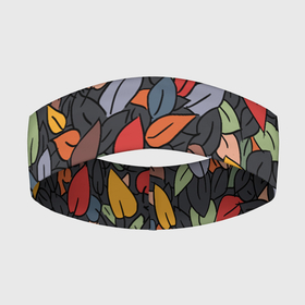 Повязка на голову 3D с принтом Рисованная Осень в Петрозаводске,  |  | дерево | лес | листок | листопад | листья | осень