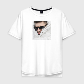 Мужская футболка хлопок Oversize с принтом Sqwoz bab , 100% хлопок | свободный крой, круглый ворот, “спинка” длиннее передней части | sqwoz bab | обложка | обложка трека | реп | рэп | сквозь баб | хип хоп