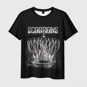 Мужская футболка 3D с принтом SCORPIONS в Новосибирске, 100% полиэфир | прямой крой, круглый вырез горловины, длина до линии бедер | chainge | forever | germany | grunge | king | metal | music | punk | return | rock | scorpions | wind | ветер | германия | гранж | корона | метал | панк | перемен | рок | скорпионс | хард рок