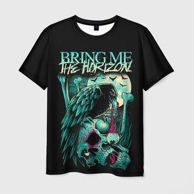 Мужская футболка 3D с принтом Bring Me the Horizon в Кировске, 100% полиэфир | прямой крой, круглый вырез горловины, длина до линии бедер | bmth | bring me the horizon | horizon | группы | музыка | рок