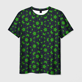 Мужская футболка 3D с принтом Циркуль и линейка в Курске, 100% полиэфир | прямой крой, круглый вырез горловины, длина до линии бедер | геометрия | круг | круги | оптическая иллюзия | оптическое | треугольник | узор | циркуль и линейка | шестеренки