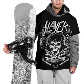 Накидка на куртку 3D с принтом Slayer в городе Новоалтайск, 100% полиэстер |  | metal | slayer | группы | метал | музыка | рок | трэш метал