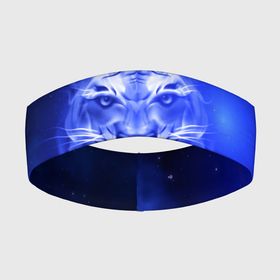 Повязка на голову 3D с принтом Космический тигр ,  |  | cat | neon | new year | tiger | восточный гороскоп | год тигра | голова | день рождения | дикие животные | зверь | злой кот | злой тигр | кот | кошак | кошка | неоновый | новый год | огненный | оскал | подарок