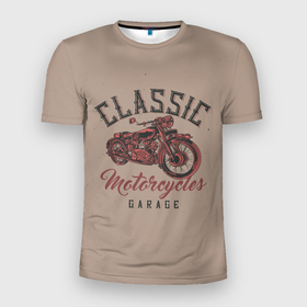 Мужская футболка 3D спортивная с принтом Классические мотоциклы в Тюмени, 100% полиэстер с улучшенными характеристиками | приталенный силуэт, круглая горловина, широкие плечи, сужается к линии бедра | moto | motorcycle | мопеды | мото | мотоцикл | мотоциклист | мотоциклисту | мотоциклисты | мотоцыклы