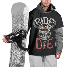 Накидка на куртку 3D с принтом Ride or die в Тюмени, 100% полиэстер |  | Тематика изображения на принте: moto | motorcycle | мопеды | мото | мотоцикл | мотоциклист | мотоциклисту | мотоциклисты | мотоцыклы | моцик
