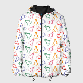 Мужская куртка 3D с принтом Linux Ядро Пингвин в Белгороде, ткань верха — 100% полиэстер, подклад — флис | прямой крой, подол и капюшон оформлены резинкой с фиксаторами, два кармана без застежек по бокам, один большой потайной карман на груди. Карман на груди застегивается на липучку | Тематика изображения на принте: linux | logo | os | в топе | в тренде | компьютер | линукс | логотип | операционная система | ос | пингвин | технологии | топ