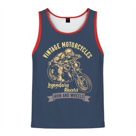 Мужская майка 3D с принтом Винтажные мотоциклы в Кировске, 100% полиэстер | круглая горловина, приталенный силуэт, длина до линии бедра. Пройма и горловина окантованы тонкой бейкой | Тематика изображения на принте: moto | motorcycle | мопеды | мото | мотоцикл | мотоциклист | мотоциклисту | мотоциклисты | мотоцыклы | моцик
