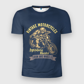 Мужская футболка 3D спортивная с принтом Винтажные мотоциклы в Новосибирске, 100% полиэстер с улучшенными характеристиками | приталенный силуэт, круглая горловина, широкие плечи, сужается к линии бедра | moto | motorcycle | мопеды | мото | мотоцикл | мотоциклист | мотоциклисту | мотоциклисты | мотоцыклы | моцик