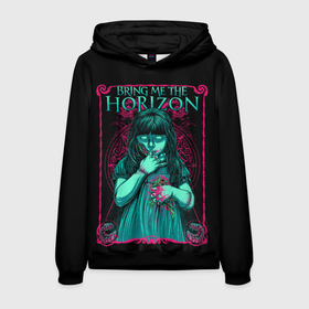 Мужская толстовка 3D с принтом Bring Me the Horizon в Тюмени, 100% полиэстер | двухслойный капюшон со шнурком для регулировки, мягкие манжеты на рукавах и по низу толстовки, спереди карман-кенгуру с мягким внутренним слоем. | bmth | bring me the horizon | horizon | группы | музыка | рок