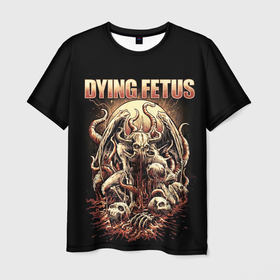 Мужская футболка 3D с принтом Dying Fetus в Белгороде, 100% полиэфир | прямой крой, круглый вырез горловины, длина до линии бедер | death metal | dying fetus | грайндкор | группы | метал | музыка | рок