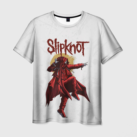Мужская футболка 3D с принтом SLIPKNOT | СЛИПКНОТ (Z) в Тюмени, 100% полиэфир | прямой крой, круглый вырез горловины, длина до линии бедер | rock | slipknot | петля | рок | скользящий узел | слипкнот | тяжелый рок | удавка