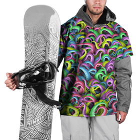 Накидка на куртку 3D с принтом Психоделические щупальца в Петрозаводске, 100% полиэстер |  | Тематика изображения на принте: кракен | ктулху | монстр | море | морской | осьминог | осьминожки | паттерн | психоделика