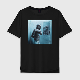 Мужская футболка хлопок Oversize с принтом Хошхоног в Кировске, 100% хлопок | свободный крой, круглый ворот, “спинка” длиннее передней части | альбом | обложка | реп | рэп | хип хоп | хошхоног