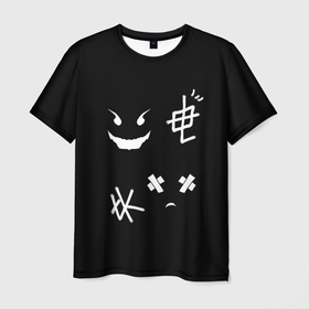 Мужская футболка 3D с принтом Crying Demon , 100% полиэфир | прямой крой, круглый вырез горловины, длина до линии бедер | Тематика изображения на принте: аниме | арт | демон | лицо | манга | эмоции