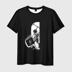 Мужская футболка 3D с принтом Бункер Хоу , 100% полиэфир | прямой крой, круглый вырез горловины, длина до линии бедер | аниме | арт | бункер . | манга | маска | респиратор